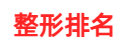 整形排名